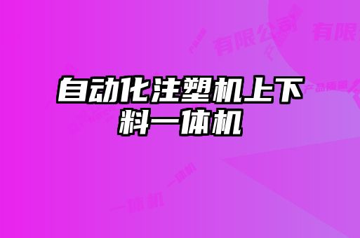 自動化注塑機(jī)上下料一體機(jī)