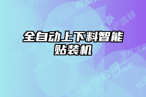 全自動上下料智能貼裝機(jī)