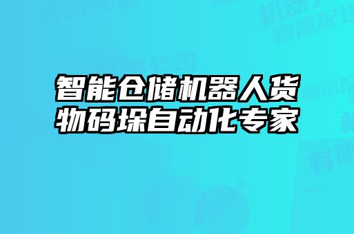 智能倉儲機(jī)器人貨物碼垛自動化專家