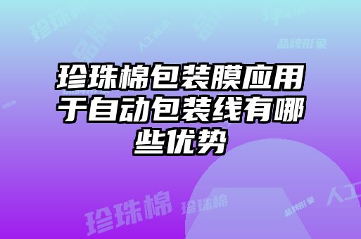 珍珠棉包裝膜應(yīng)用于自動(dòng)包裝線有哪些優(yōu)勢