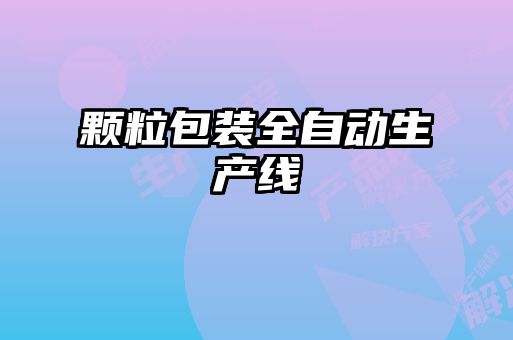顆粒包裝全自動(dòng)生產(chǎn)線(xiàn)
