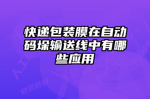 快遞包裝膜在自動碼垛輸送線中有哪些應(yīng)用