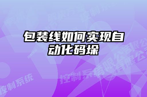 包裝線如何實現(xiàn)自動化碼垛