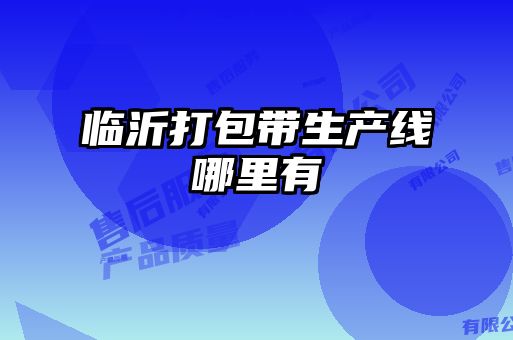 臨沂打包帶生產(chǎn)線哪里有
